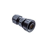 Amphenol LTW CB-05BFMA-SL7001 Standard Circular Connector Ceres, Middle Size, Plastic, 10A, 05 pins, Female Connector, Male Contact, Straight, Screw Thread, Solder, Field Installable, F4.0 - F9.6mm, IP67