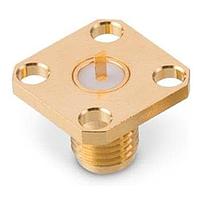 Wurth Elektronik 60312322114620 Panel Receptacles WR-SMA 4-HOLE FLANGE STRAIGHT FLAT TAB