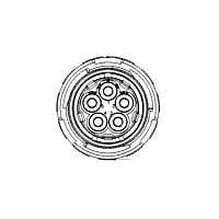 AMP Connectors - TE Connectivity 863752-1 Standard Circular Connector LGH PLUG KIT 5 CONTACT