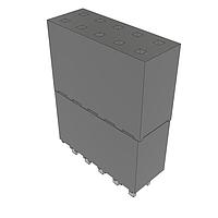Samtec ESW-105-33-L-D Stackthrough .100" Elevated Socket Strip