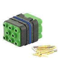 Eaton Souriau-Sunbank 8MQ2M0816PDE Modular Connectors - Push Pull MQuick module, sealed, with male crimp contacts