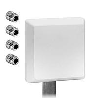 Siretta OSCAR65/X/NTYPE-F/S/S/33 Outdoor Antennas 4X4 MIMO 600-8000 MHZ PANEL ANTENNA FOR 5G, LTE, ISM & WI-FI 7 WITH N-TYPE FEMALE CONNECTORS