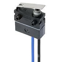 Omron Electronics D2AW-R1-ER063MP Ultra Subminiature Basic Switch Leaf leverMolded lead wires downwards Series circuitShort post on right