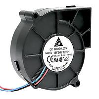 Delta Electronics, Inc. BFB0712H-A Blowers DC Blower, 75.7x75.7x25mm, 12VDC, Ball Bearing, Lead Wires, Locked Rotor Sensor