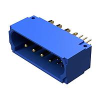 Amphenol Positronic SP7YEBK938M000A1 Power to the Board Blind Mating Hybrid Power and Signal Connector with flash gold plated straight, press-fit, high-conductivity contacts