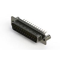 EDAC 627-M25-220-WT3 D-Sub Connectors - Standard Density Vertical Machined D-Sub Connectors
