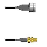 Amphenol Custom Cable Q-2I02W0003036i RF Cable Assemblies N-SP/SMA-SJB G174 36I