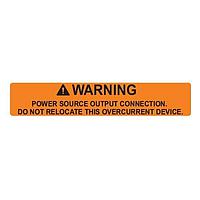 HellermannTyton 596-00880 Solar Label Solar Label, POWER SOURCE OUTPUT, 4.12" x .75", VL, Orange, 50/roll