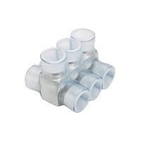 Panduit PCSB4-4-6Y Multi Tap Connector Multi-Tap Conn Double-Sided Clear Blue PVC