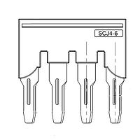 Amphenol Anytek SCJ0406RD00G Bridge Jumper Bridge Jumper SCJ6-6mm2  4pins