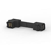 AMP Connectors - TE Connectivity 2820330-3 Mini SAS/SATA Cable Straight to R/A 4i MR 0.7 85 Ohm