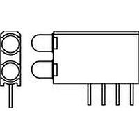 Dialight 569-0112-200F LED Circuit Board Indicators GREEN DIFFUSED