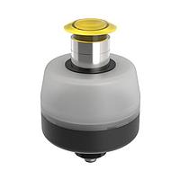 Banner Engineering OS80PMLY1XYQ Push Turn OS80 Operator Station: Push Button, Yellow; Latching (Pull-to-Release); 1-Color; Voltage: 12-30 V dc; Housing: Polycarbonate; IP40; Output: PNP 1 NO; Colors: Yellow; 5-pin M12 Integral QD