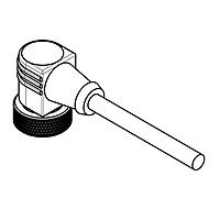 Banner Engineering MBCC-412RA Sensor Cables / Actuator Cables Cordset: Single Ended 7/8 in; 4-pin Right-Angle Female; 3.66 m 4x18 Black PVC Jacket; PVC Black; Nylon Black Coupling Nut