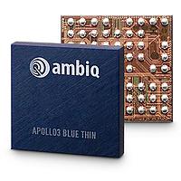 Ambiq Micro AMA3B1KK-KCR-TB RF System on a Chip - SoC Cortex-M4F 96MHz, 1MB Flash, 384KB SRAM, BLE5, -40 to +85 C, 66-pin CSP, B0 Thin 300um