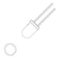 VCC VAOL-5MSBY2 Single Color LEDs Blue Diffused 470nm 1500mcd