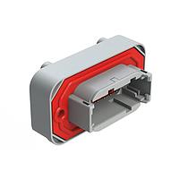 Amphenol SINE Systems ATM15-12PA-BM04 12-Way Str Flng Mnt PCB Rcp 12POS Gry Tin Cont