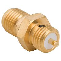 Amphenol RF 901-9841 Connectors BULKHEAD RECEPTACLE HEX FLANGE POST Au