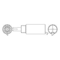 Ledex 195203-236 Push Tubular STA Tubular 1/2" x 1" Push 60 deg w/o AR Flat