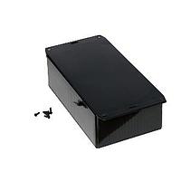 Hammond Manufacturing 1591EF2BK Flanged Enclosure ABS w/Bottom Flange 7.5x2.2x4.3" Black