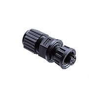 Amphenol LTW AD-02BFFA-SL8001 Standard Circular Connector Ceres, Mini Size, Plastic, 5A, 02 pins, Female Connector, Female Contact, Straight, Screw Thread, Solder, Field Installable, F4.5 - F6.5mm, IP68