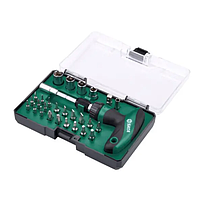 SATA 05493 Rochet Screwdiver and Socket kit (29 pieces)