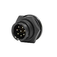 Switchcraft W7282-8PG-300 Standard Circular Connector Mini-Con-X Panel, 8-pin 20, Male, Solder Cup, Bulk