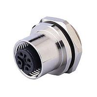 Same Sky (formerly CUI Devices) CDM1217-08A-FT-R9-67 Straight M12 Female Panel mount, Solder Type, Rear Fastened PG9?ACode 8PIN , Screw Copper alloy