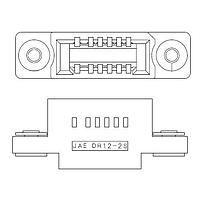 JAE Electronics DR-12-2SC-F0R Headers & Wire Housings 2P WIR TO WIRE