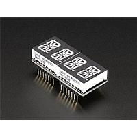 Adafruit 3130 Display Development Tools Adafruit 0.54 Quad Alphanumeric FeatherWing Display - Red