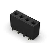 GCT (Global Connector Technology) BH015-06-C-E Sockets 06w, 3.96mm Pitch Socket, SMT, Vertical, Tin, Tube/Cap