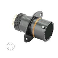Eaton Souriau-Sunbank 8STA20405PC Connectors Oval Flange Receptacle - size 4 - 5 PC Tail contacts - Male