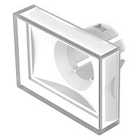 EAO 61-9231.9 Switch Hardware Lens white 15,3x21,5 plastic translucent