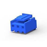 AMP Connectors - TE Connectivity 3-1123722-3 Plug Housing 3.96 EP PLUG HSG 3P(BLUE)