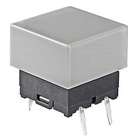 NKK Switches JB15KP-2H Tactile Switches SPST OFF-(ON) 50mA FLAT CAP GRAY