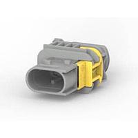 AMP Connectors - TE Connectivity 2-1670730-1 Housings 3POS, TAB 1.5X0.63, TAB HSG, ASSY