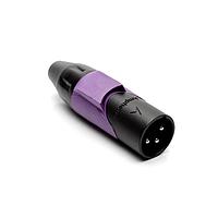 Amphenol Audio AX3MB7M Connectors 3P PIN M PLUG BLK W VLT MRK SLEEVE