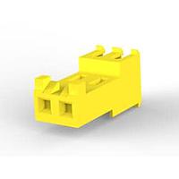 AMP Connectors - TE Connectivity 3-644466-2 Receptacle Housing FEED THRU W TAB 2P L.R. yellow 20 AWG