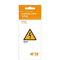 Q-Cee's - TE Connectivity 2404000-1 General Purpose Label WARNING50-LABEL-BOOK OF 150