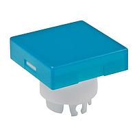 NKK Switches AT3001GB Cap, Square SQUARE BLUE LENS FOR YB W/ INCNDSCNT LAMP