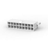 AMP Connectors - TE Connectivity 1-1586039-8 Shrouded VERT HDR W/PEGS 18P