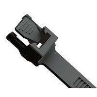 Essentra Components WITRT-0800-UV-M Releasable Cable Tie,Release,UV Blk,8 in Lg,40Lb