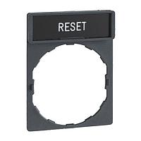 SCHNEIDER ZBY2322 Legend STD LGND HLDR MARKED RESET(BLACK BKGRND)