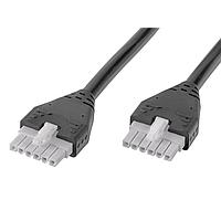 Molex 215330-0620 Discrete Wire MFJr-MFJr OTS Cable SR 2m 6 Ckts Blk