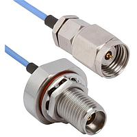 Amphenol SV Microwave MS24-047-S16DSMPS-180 RF Cable Assemblies 2.4mm STR M to SMPS (Size 16) 18"Cable
