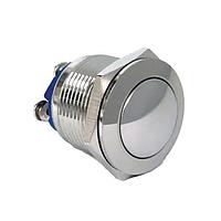 E-Switch PV1S240SS-M01 Anti-Vandal Anti-vandal, SPST, Off-(On), Panel Mount, Front, Silver, Power Symbol, IP65