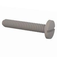 Essentra Components 010256B050 Machine Screw Binder Slotted Screw, #2-56 Thread, 1/2 in Lg