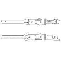 AMP Connectors - TE Connectivity 163085-9 (Cut Strip) Contacts PIN 24-20 AWG TIN Cut Strip of 100