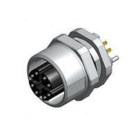 Amphenol CONEC 43-01847 M12 Female Socket 8P SCK DIP SDR M12x1 X-CODE FRONT MOUNT