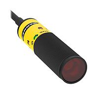Banner Engineering S18-2VPFF50-Q5 Photoelectric Sensors S18-2 Series: Fixed Field; Range: 50 mm; Input: 10-30 V dc; Outputs: Complementary PNP; 150 mm (6 in) 4-pin M12 PVC Pigtail QD